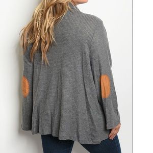 Charcoal plus size cardigan!